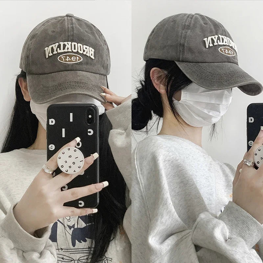 Vintage Brooklyn 1947 Adjustable Simple Fashion Baseball Cap AP00223