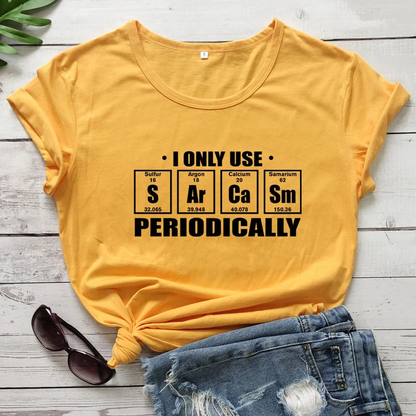 Sarcasm Elements Periodic Table Funny T-shirt AP000154