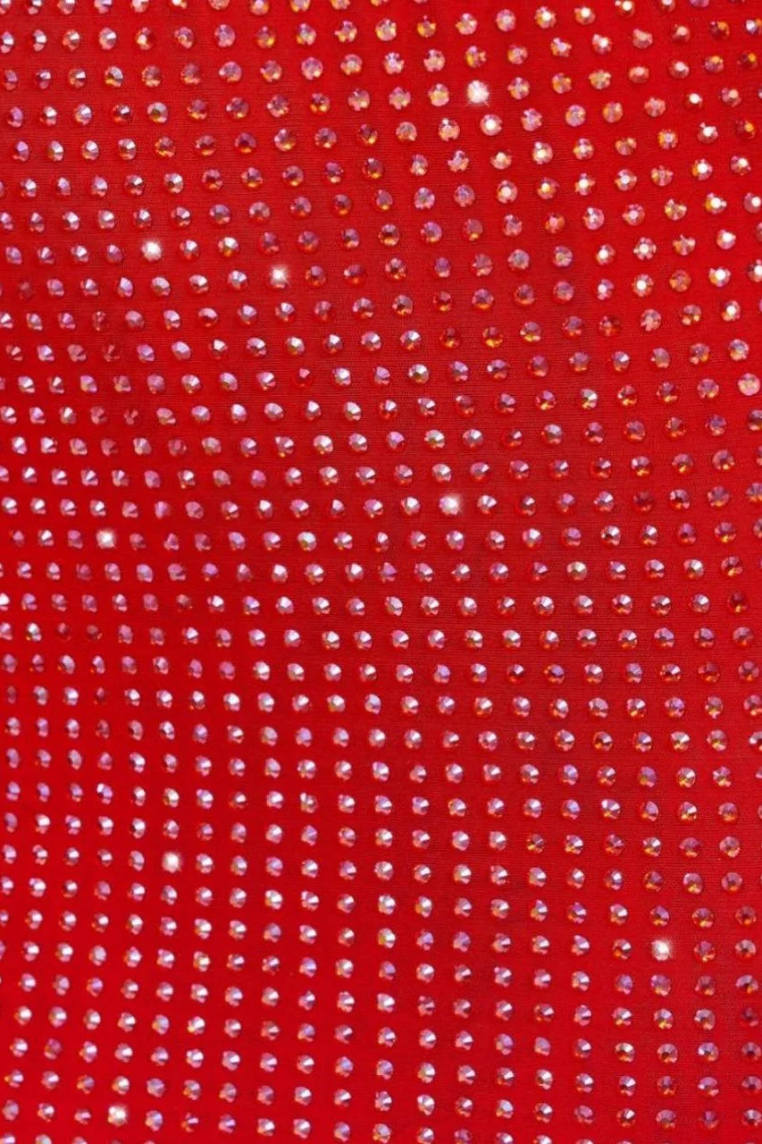 Sparkly Mermaid Sweetheart Red Long Prom Dress with Beading AD017
