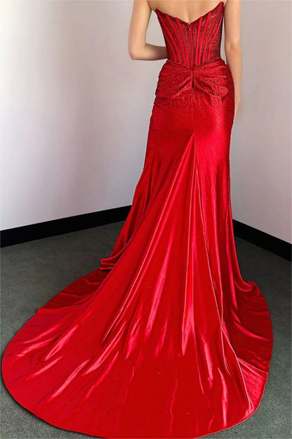 Blush Pink Corset Long Beaded Prom Dress with Rhinestone Details AD044