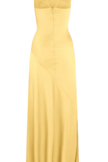 Trendy Sheath Spaghetti Straps Red Long Party Dress With Split Front AD091