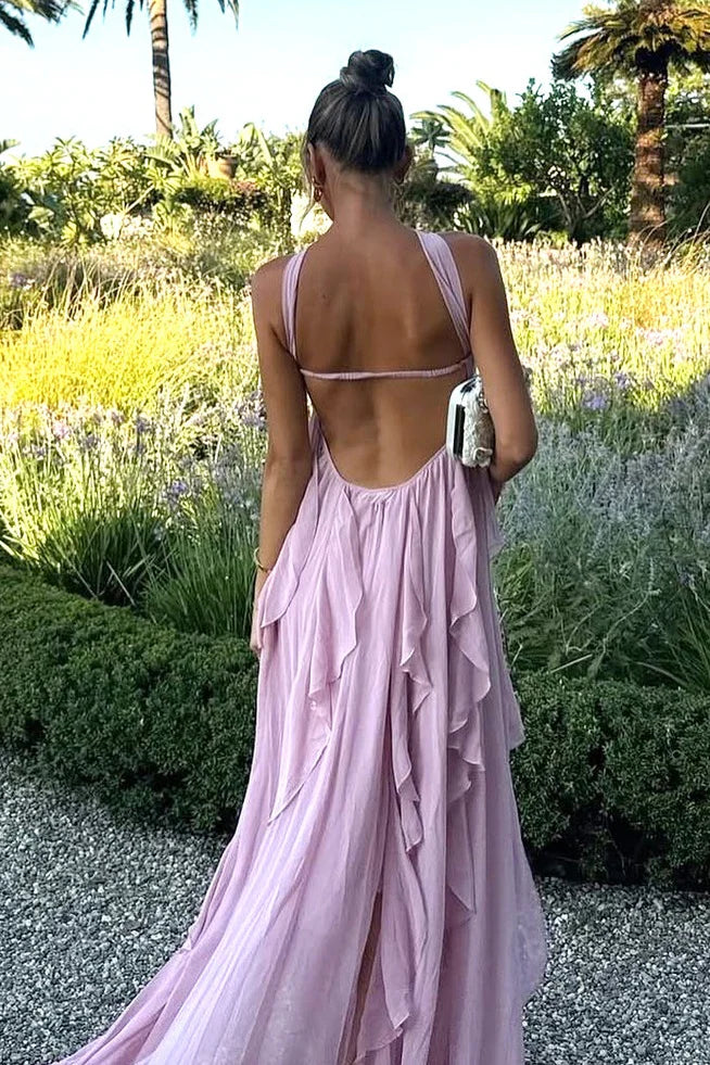 Beautiful A Line Sweetheart White Long Prom Dress With Ruffles Split Front AD140