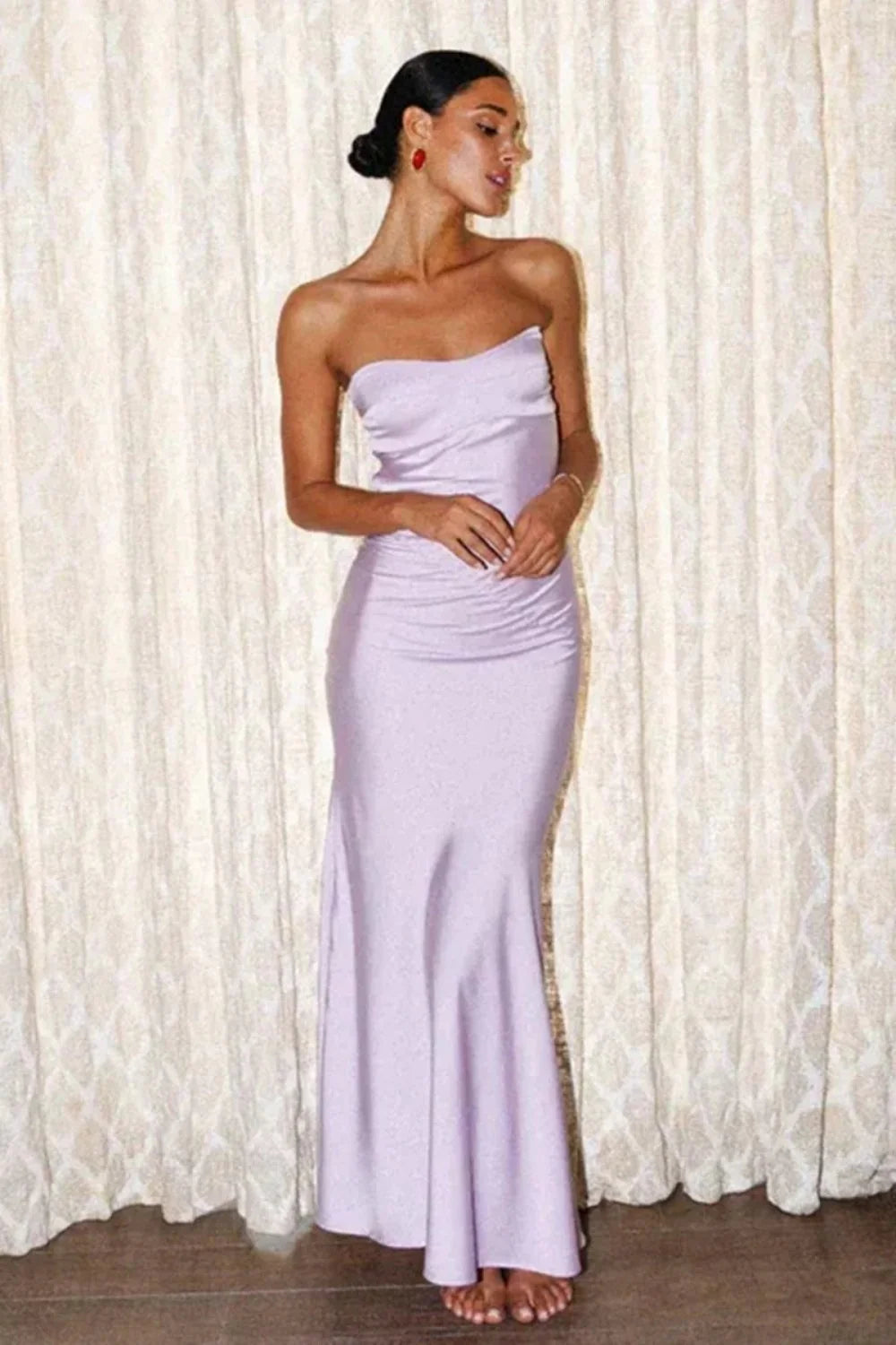 Simple Sheath Sweetheart Aqua Long Party Dress With Open Back AD186