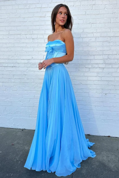 Sweety A Line Sweetheart Pink Corset Prom Dress With Bowknot Ruffles AD269