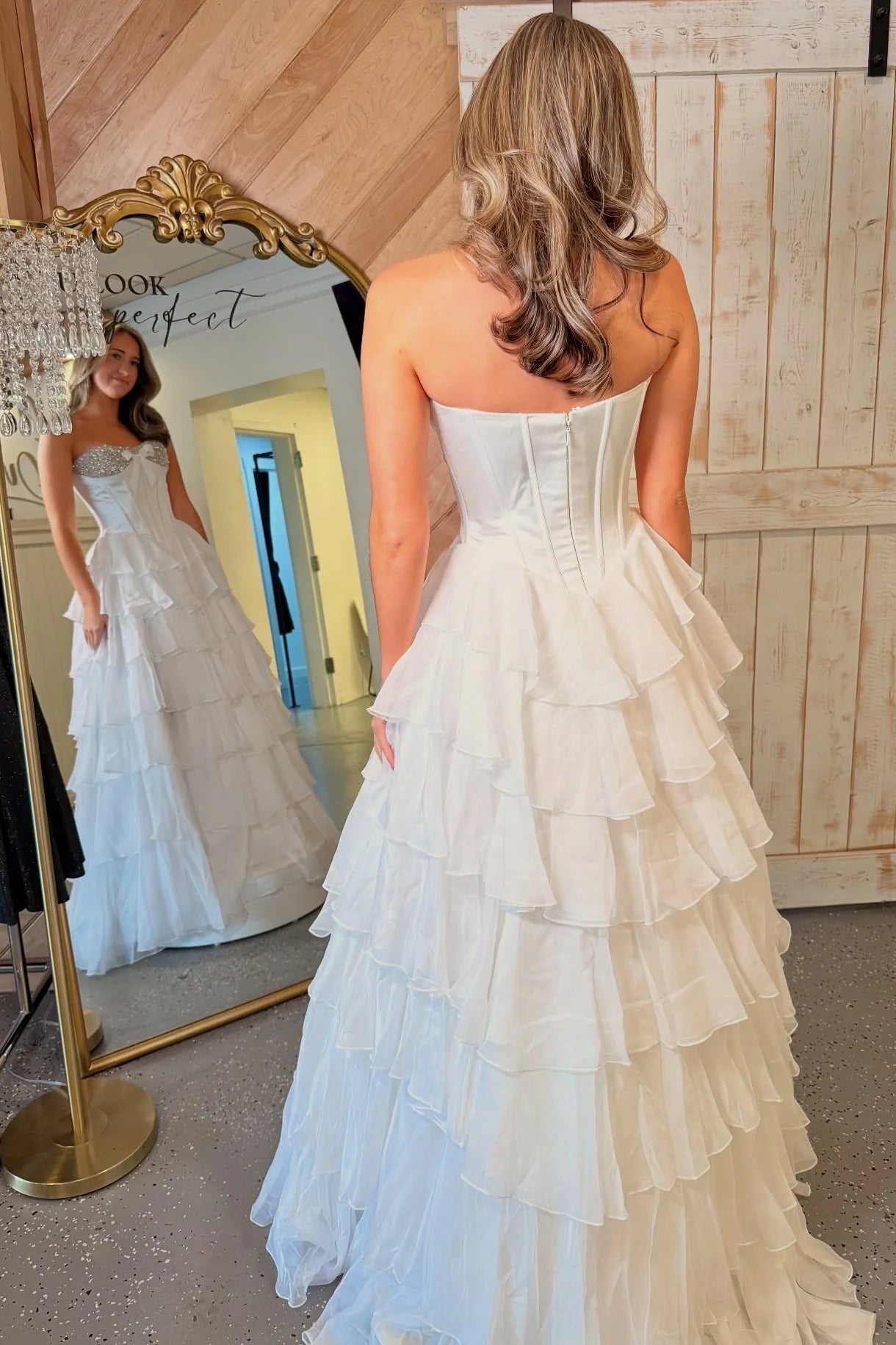 Cute A Line Sweetheart Pink Corset Prom Dress With Beading Ruffles AD565