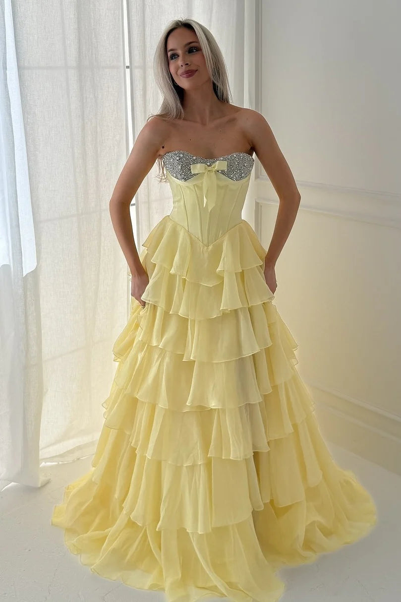 Cute A Line Sweetheart Pink Corset Prom Dress With Beading Ruffles AD565