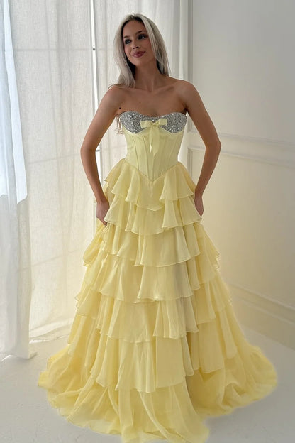 Cute A Line Sweetheart Pink Corset Prom Dress With Beading Ruffles AD565
