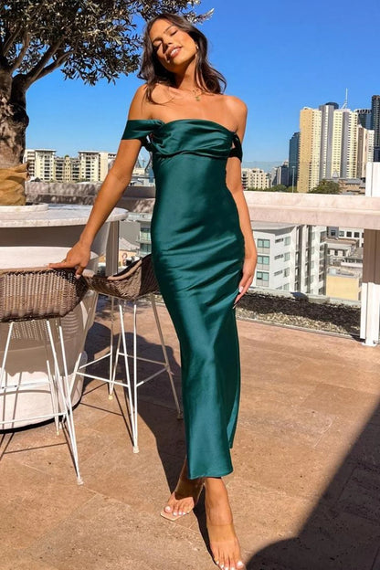 Trendy Sheath Off The Shoulder Lilac Prom Dress With Ruched AD598