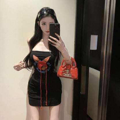 Cute The Millennium Style Skirt Sheath Strapless Novelty Short Dress AP0273