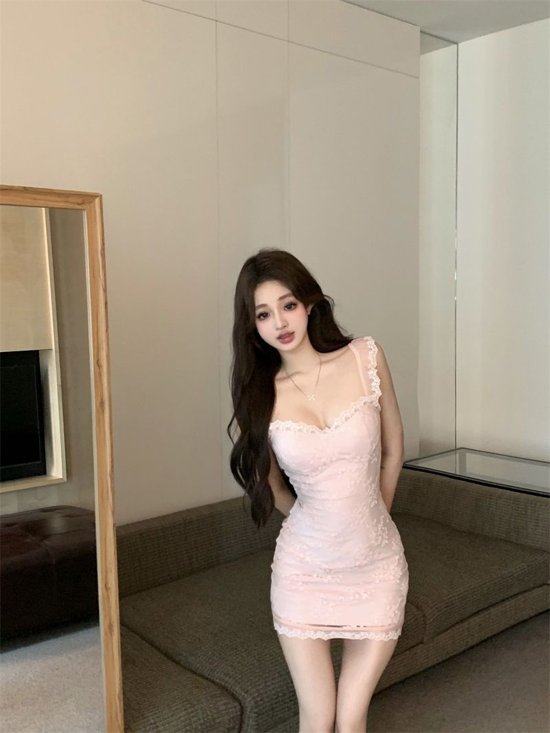 Mordern Sheath Spaghetti Strap Dress Alluring Novelty Skirt Bodycon Short Dress AP0279