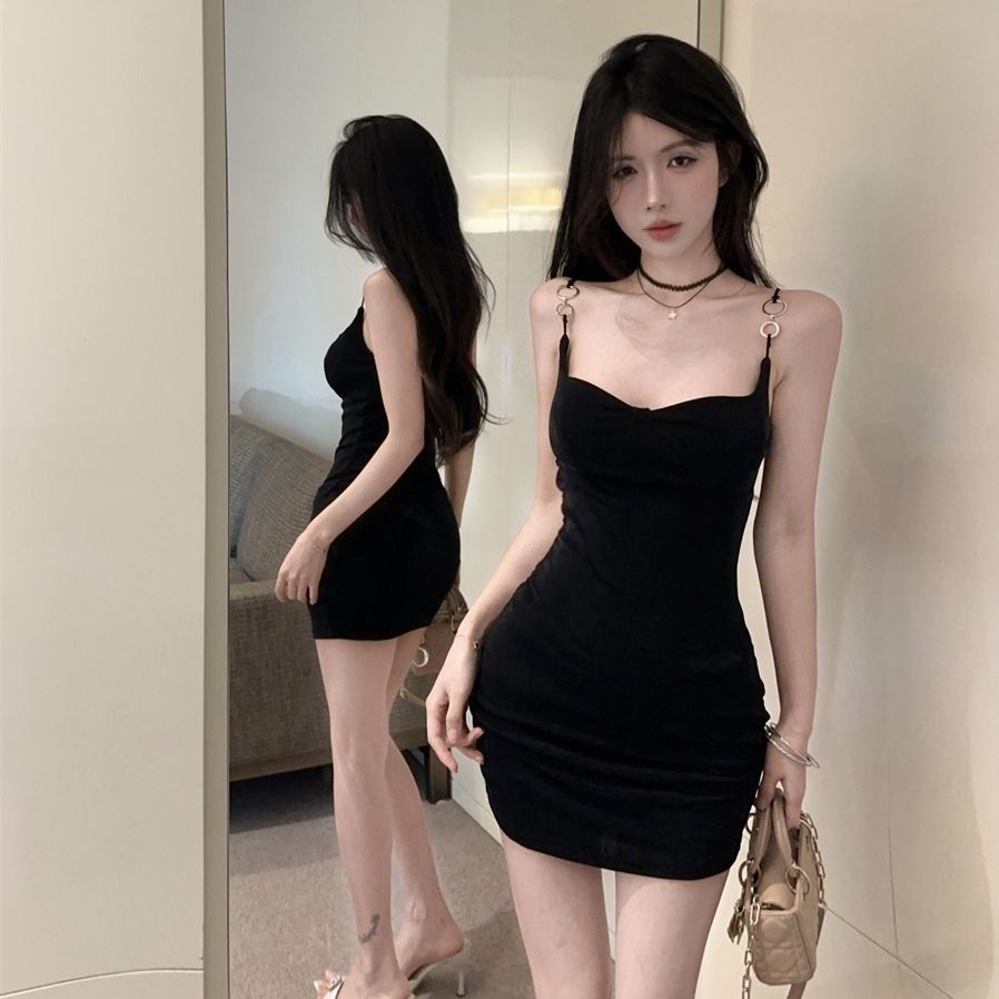 Summer Skirt Sexy Sheath Spaghetti Strap Dress Alluring Sleeveless Bodycon Short Dress AP0280
