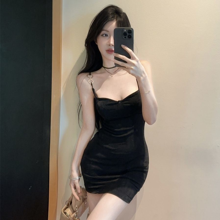 Summer Skirt Sexy Sheath Spaghetti Strap Dress Alluring Sleeveless Bodycon Short Dress AP0280