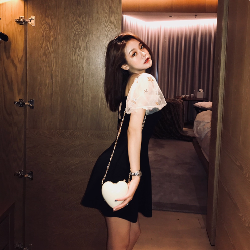 Charming Summer Cute Skirt Elegant Tulle Short Sleeve Dress Feast Short Dress AP0367