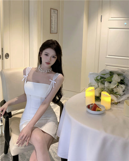 Flattering Breathable Chic Short Mini Skirt Party Everyday Wear Sheath Short Dress AP0471