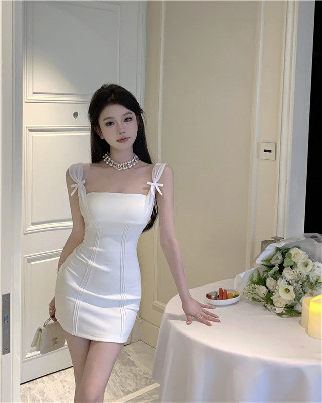 Flattering Breathable Chic Short Mini Skirt Party Everyday Wear Sheath Short Dress AP0471