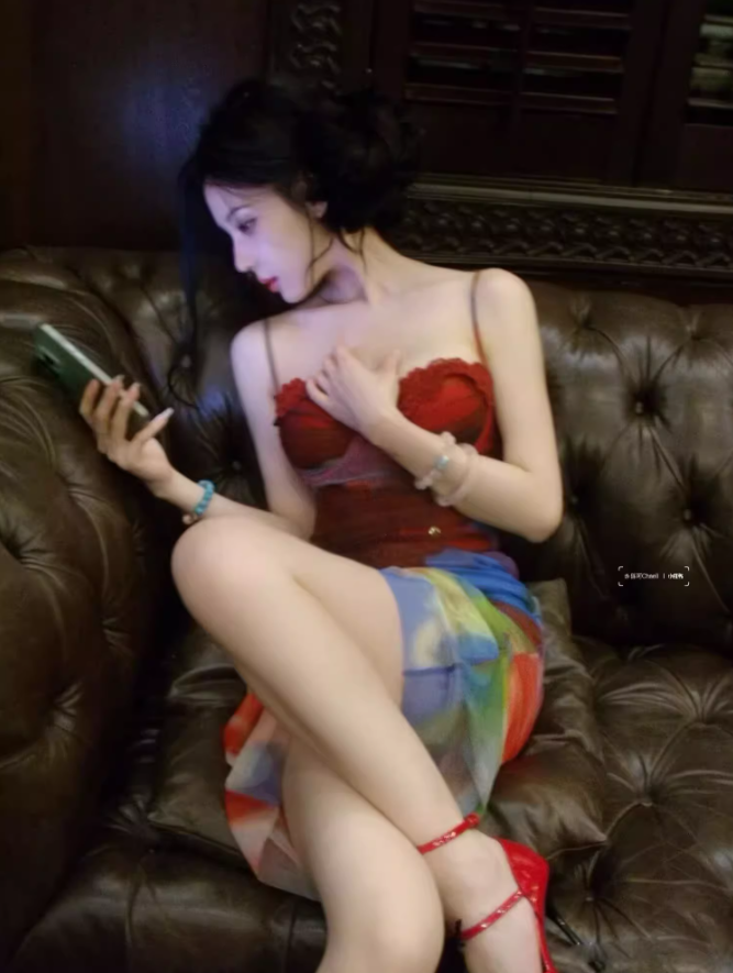 Tulle Trimmed Soft Fabric Maxi Dress Hot Girls Spaghetti Strap Vibrant Tie-Dye Long Dress AP0628