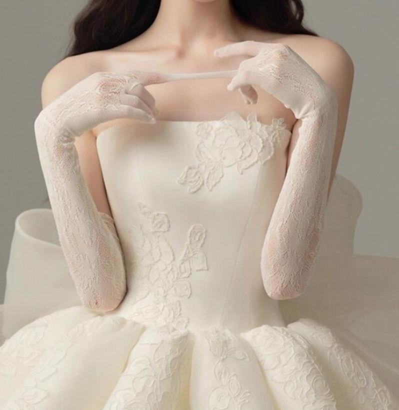 Ethereal Strapless Evening Dress Backless Tulle Bow-Knot A-line Homecoming Short Dress AP0636