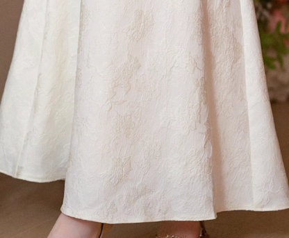 Socialite Style Tulle Splicing Off-Shoulder Evening Feast Strapless Bridesmaid Hugging Prom Dress AP0645