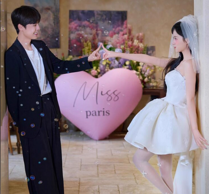 Luxurious Ruffles Hem Ceremonies Short Ball Gown Tulle Overlay Textured Floral Homecoming Dress AP0793