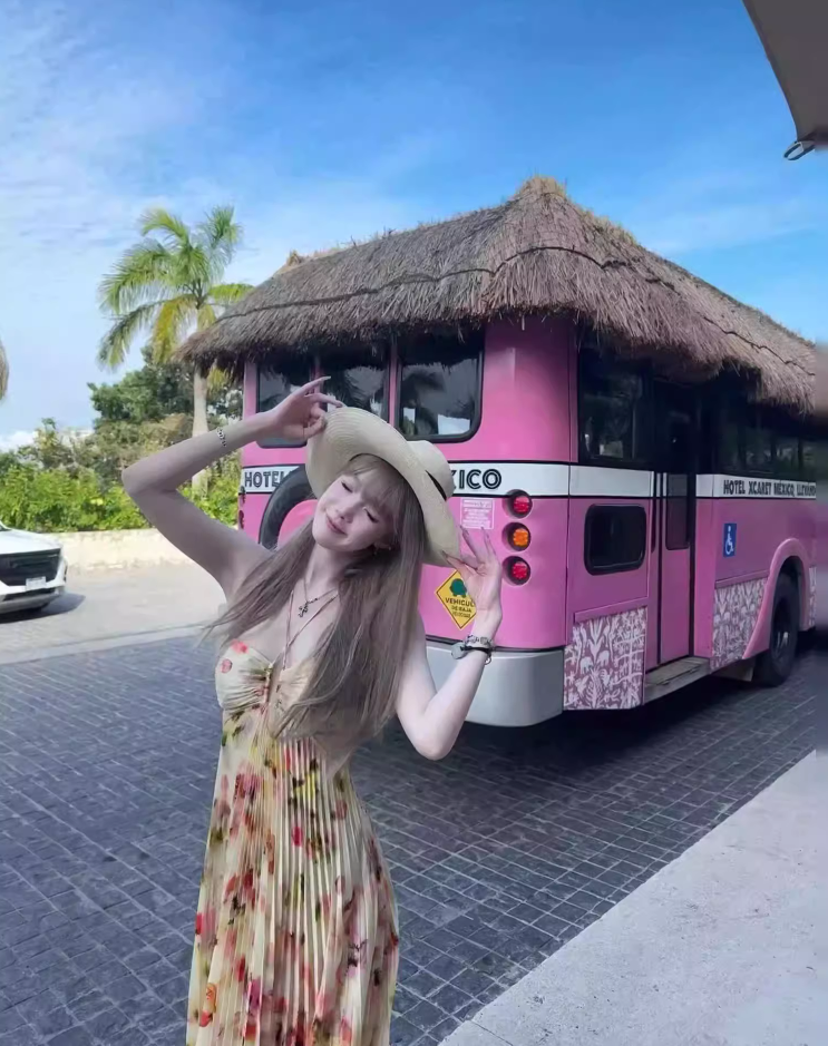 Vibrant Floral Printed Pleated Waist Cutout Detail Maxi Dress Fitted Bodice Flowy Halter Dress AP1110