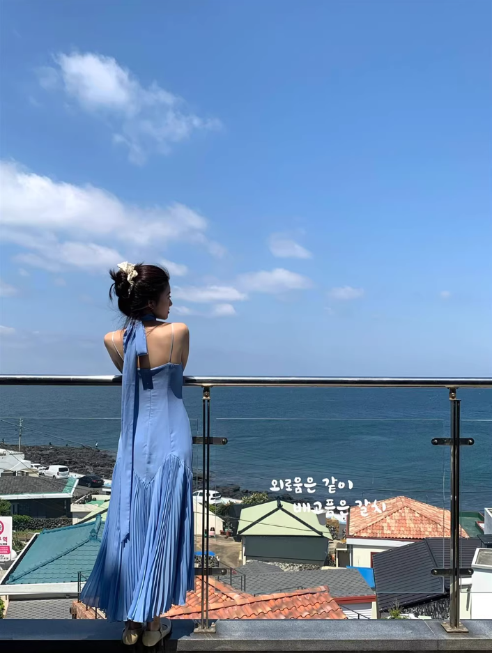 Gorgeous Fashionable Sweetheart Neck Maxi Dress Pressed Pleat Splicing Everyday Wear Spaghetti Strap Long Dress AP1320