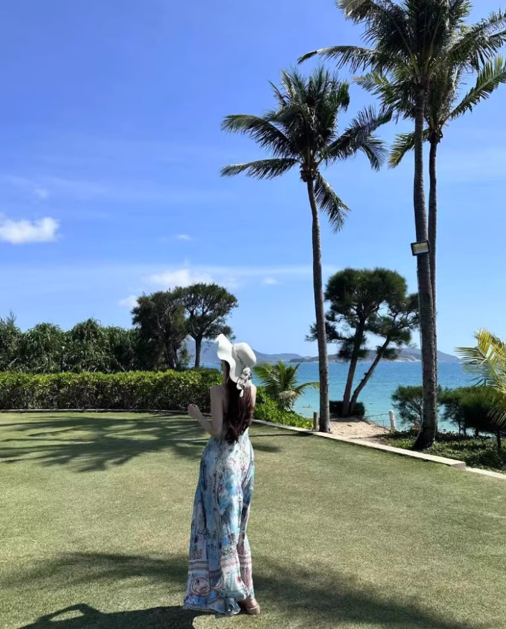 Boho Style Coastal Trips Floral Print Maxi Dress Retro Glittering Crystal Design Flowy Long Dress AP1356