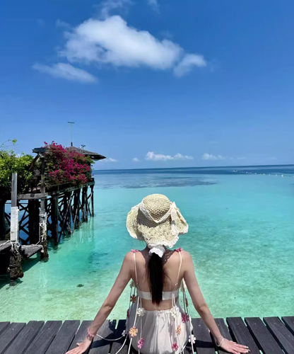 Dreamy 3D Floral Design Spaghetti Strap Maxi Dress Chic Nature Shoots Ruched Flowy Long Dress AP1391