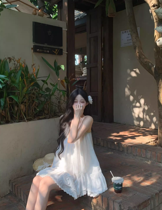 Romantic Stylish Shoots Asymmetric Hem Mini Skirt Party Everyday Wear Chic Tiered Short Dress AP1402