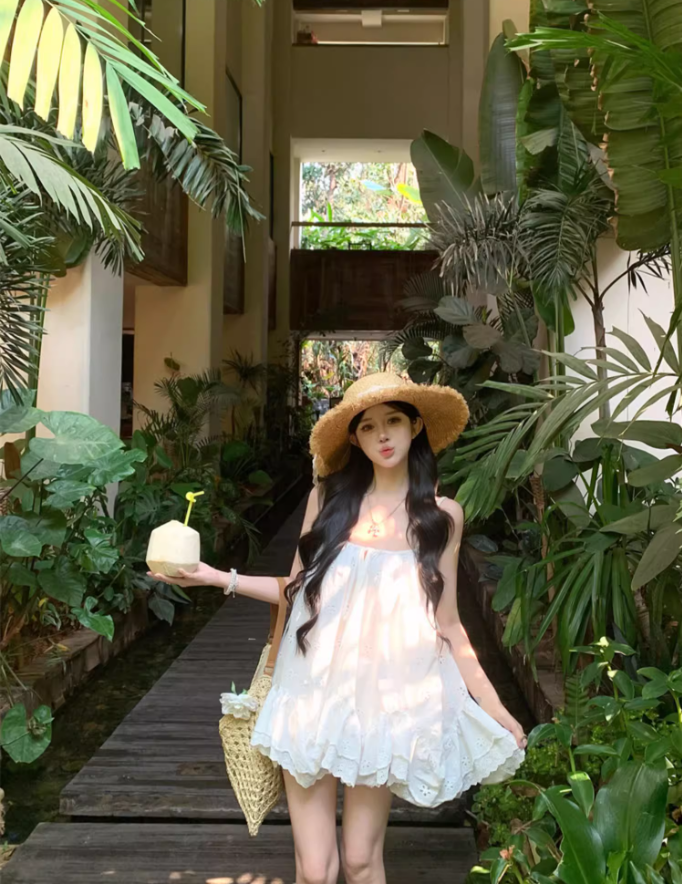 Romantic Stylish Shoots Asymmetric Hem Mini Skirt Party Everyday Wear Chic Tiered Short Dress AP1402