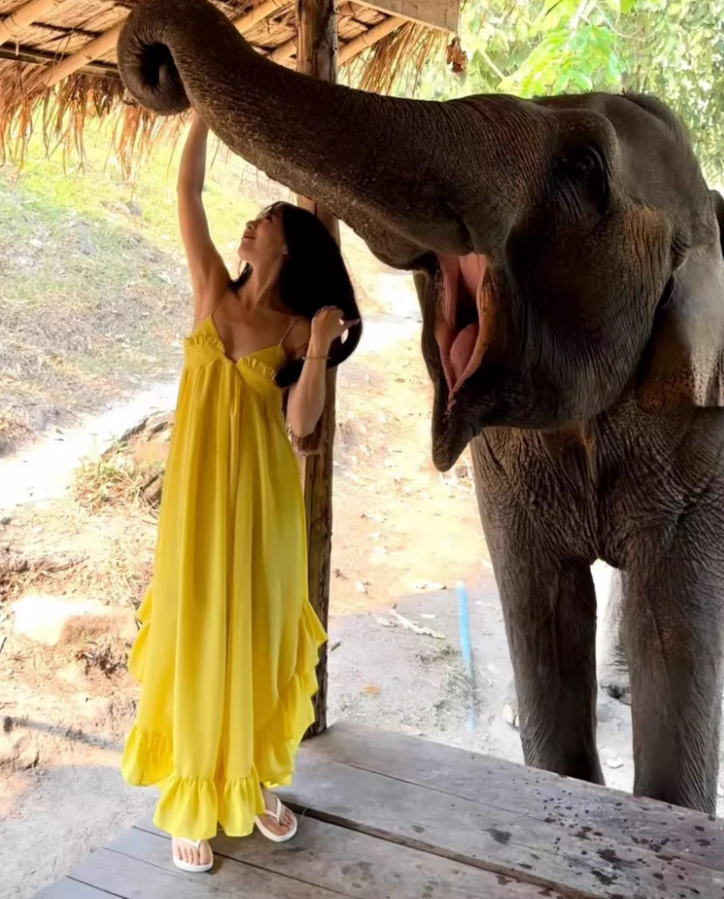 Vibrant Asymmetric Ruffles Hem Yellow Maxi Dress Y2K Beach Core Spaghetti Strap Loose Fit Long Dress AP1428