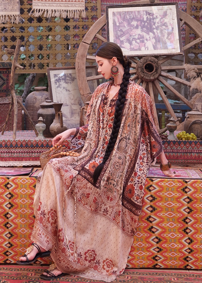 Vintage Ethnic Print Batwing Kaftan Maxi Dress Boho Style Outfit Desert Vacays Long Dress AP1454