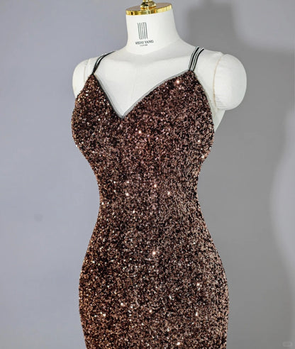 Vintage Beading Spaghetti Strap Mesh Trimmed Maxi Dress Vogue Glamorous All-Over Sequin Crisscross Open Back Prom Dress AP2160