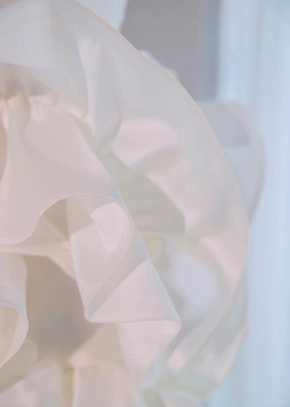 Dreamy Strapless Zipper Back Sheath Midi Dress Romantic Luxurious Ivory Lustrous Tiered Ruffles Hem Prom Dress AP2165