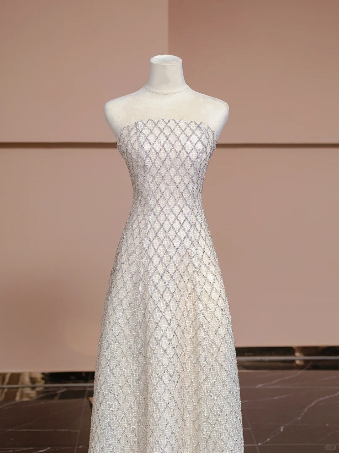 Vintage Strapless A-Line Evening Gowns Floral Shawl Beading Prom Dress AP2313