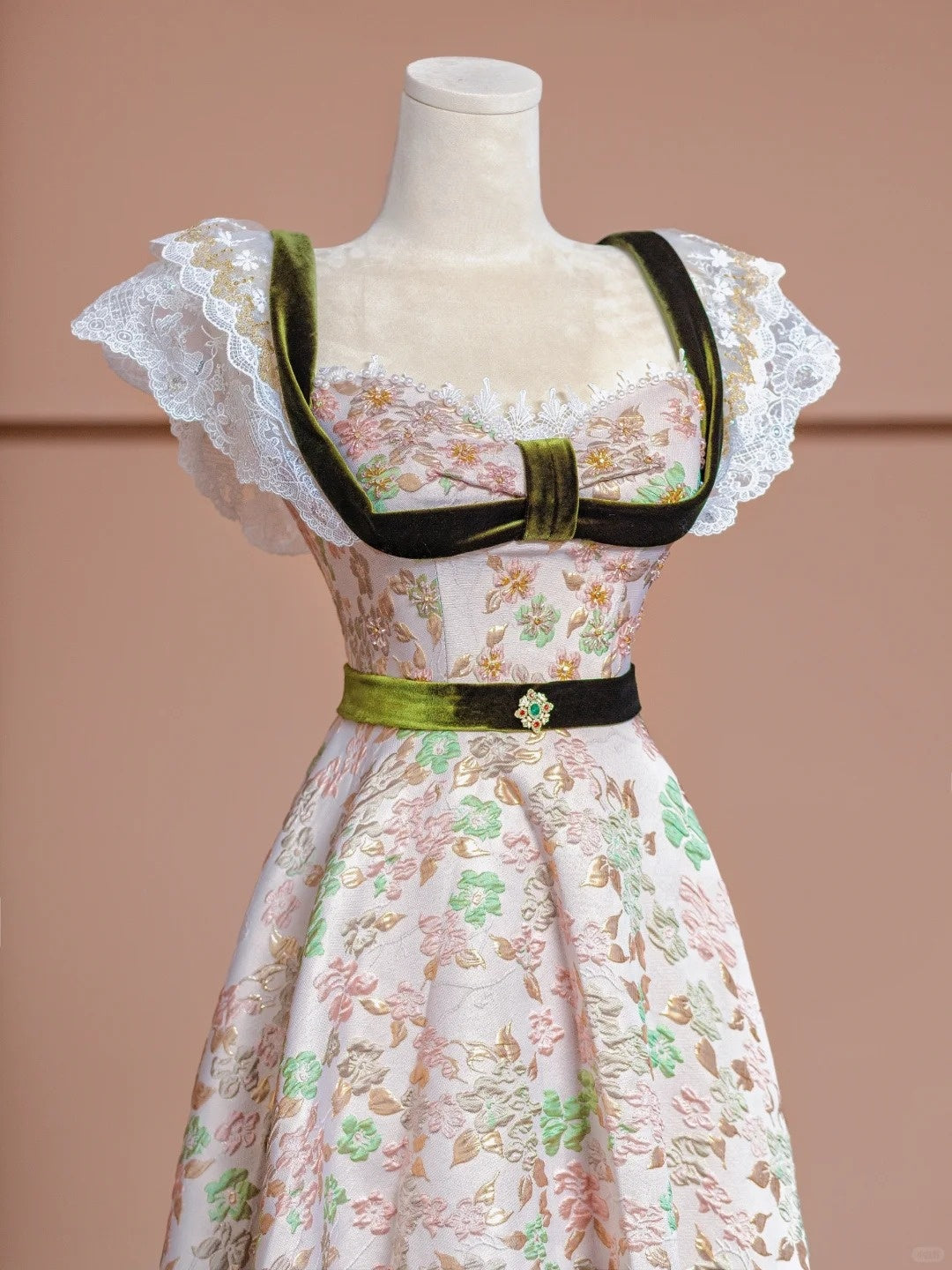 French Style A-Line Square Neck Formal Dresses Applique Lace Beading Rhinestone Prom Dress AP2323