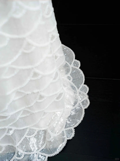 Retro Sheath Halter Neck Bridal Gowns Beading Sequins Wedding Dress AP2393