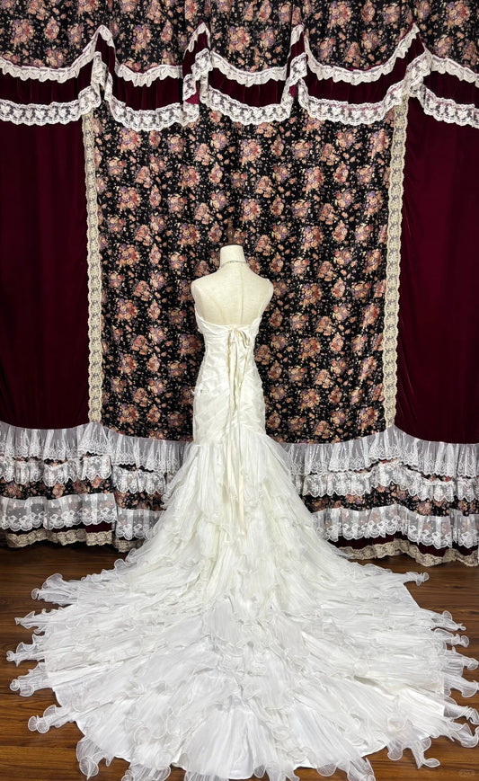 Classical One-Shoulder Mermaid Bridal Gowns Sequins Beading Rhinestone Applique Wedding Dress AP2443