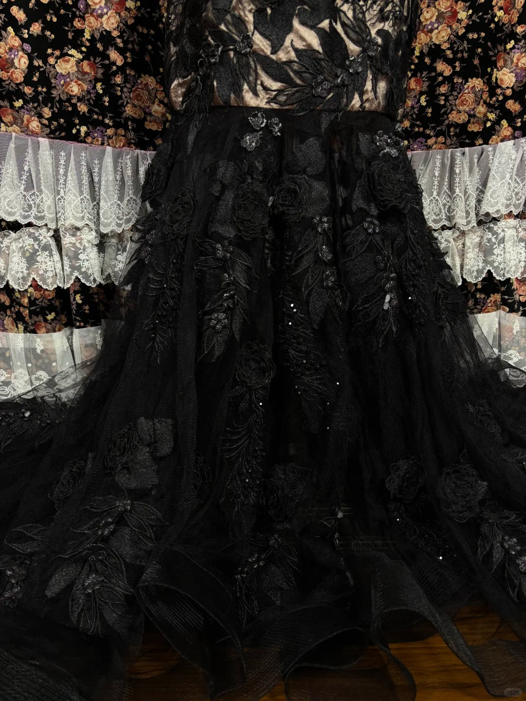 Glam Mermaid One-Shoulder Evening Gowns Sequins Applique Handmade Flowers Beading Prom Dress AP2444