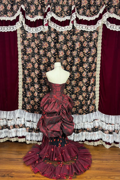 Ornate Strapless Detachable Mermaid Evening Gowns Applique Sequins Prom Dress AP2461