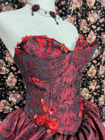 Ornate Strapless Detachable Mermaid Evening Gowns Applique Sequins Prom Dress AP2461