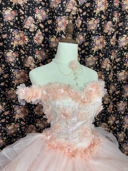 Fabulous Off-Shoulder A-Line Formal Dresses 3D Butterflies Sequins Appliques Beaded Tulle Prom Dress AP2462