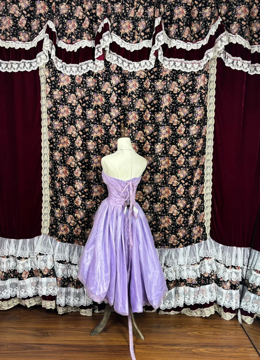 Artistic A-Line Strapless Birthday Dresses Sequins Crystals Handmade Flowers Homecoming Dress AP2474