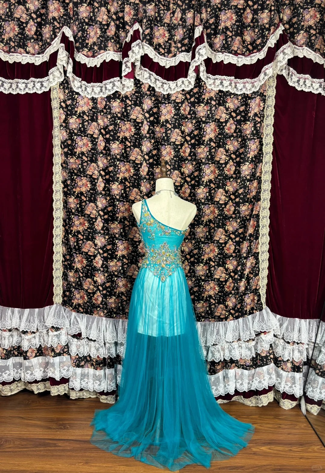 Vintage One Shoulder Sheath Formal Dresses Beading Sequins Rhinestone Tulle Prom Dress AP2490