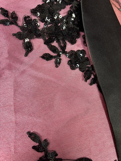 Sweet A-Line Square Neck Prom Dress Bow Handmade Flower Sequins Evening Gowns AP2528