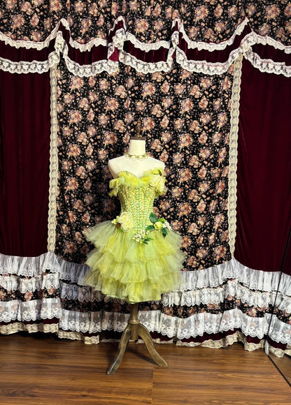 Dopamine Style Strapless A-Line Birthday Dresses Handmade Flowers Sequins Beading Homecoming Dress AP2588