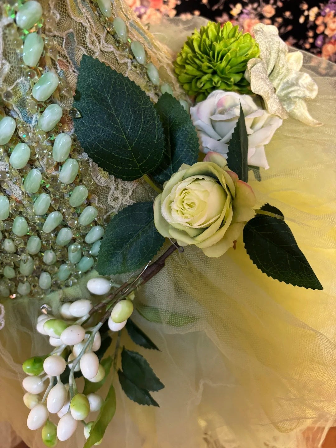 Dopamine Style Strapless A-Line Birthday Dresses Handmade Flowers Sequins Beading Homecoming Dress AP2588