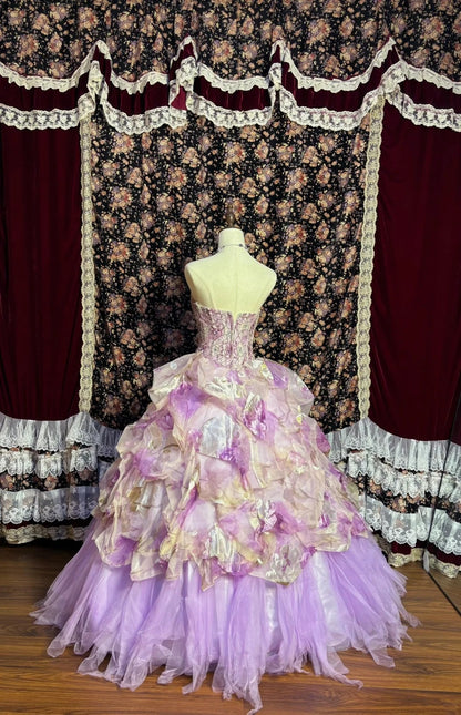 Stunning A-Line Sweetheart Neck Evening Gowns Crystals Beaded Prom Dress AP2612