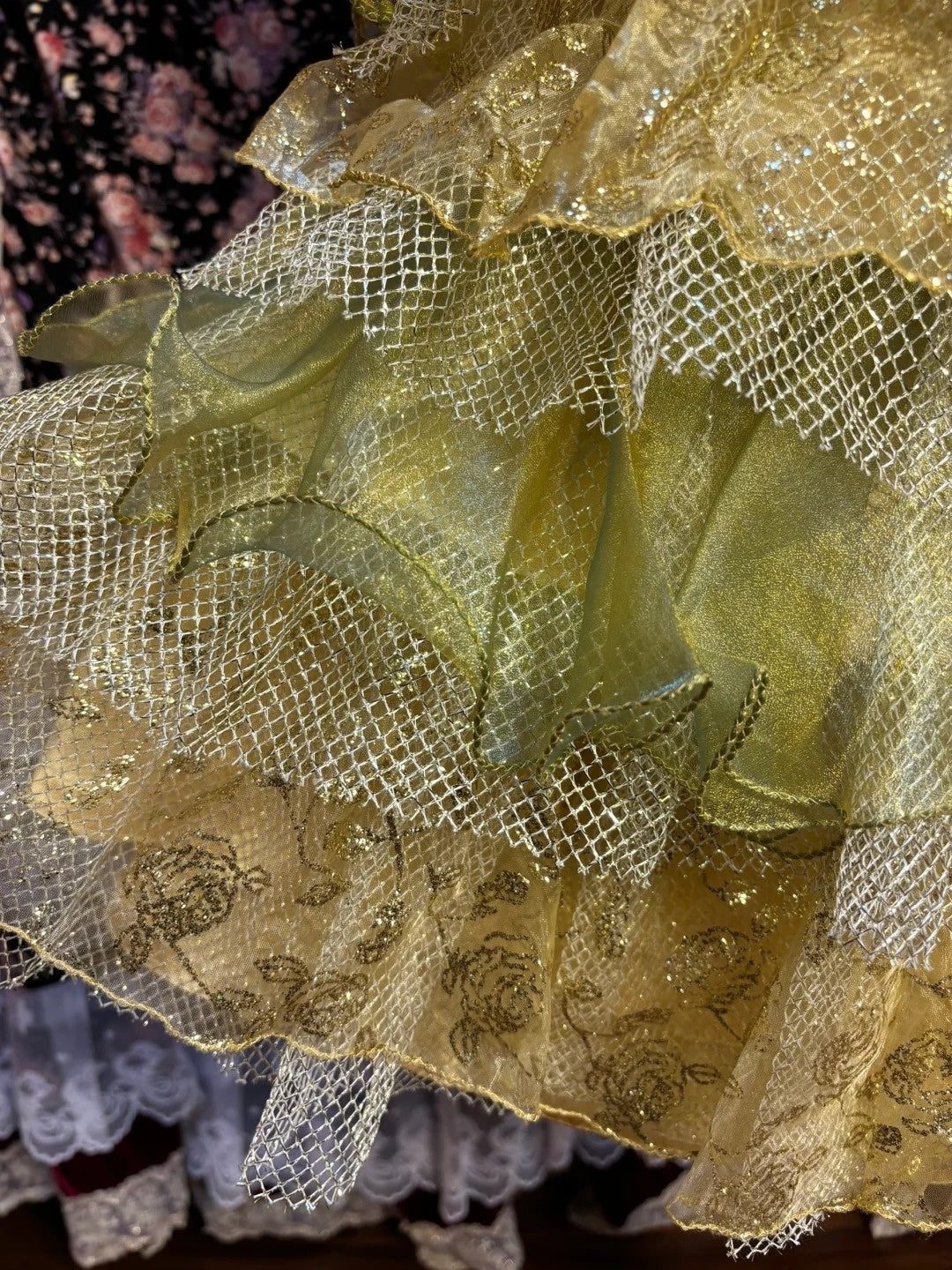 Fashionable A-Line Spaghetti Straps Birthday Dresses Sequins Appliques Tiered Homecoming Dress AP2616