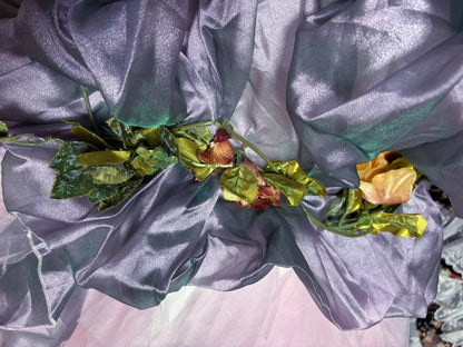 Charming A-Line Strapless Evening Gowns 3D Flowers Beaded Sequins Prom Dress AP2619