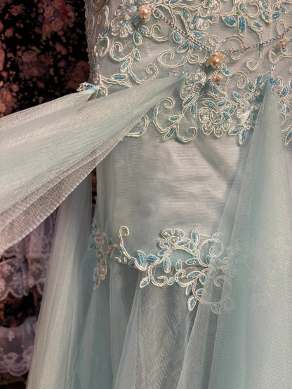 Classical Strapless Mermaid Formal Dresses Sequins Beading Appliques Prom Dress AP2629